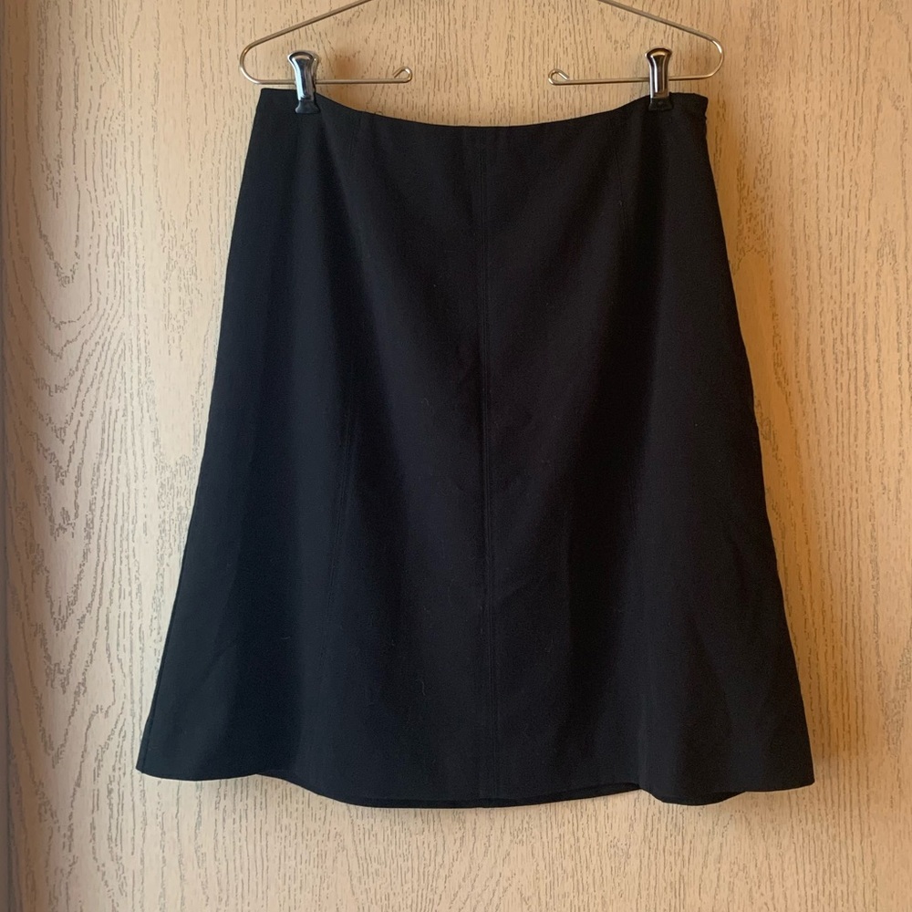 Black mid length skirt